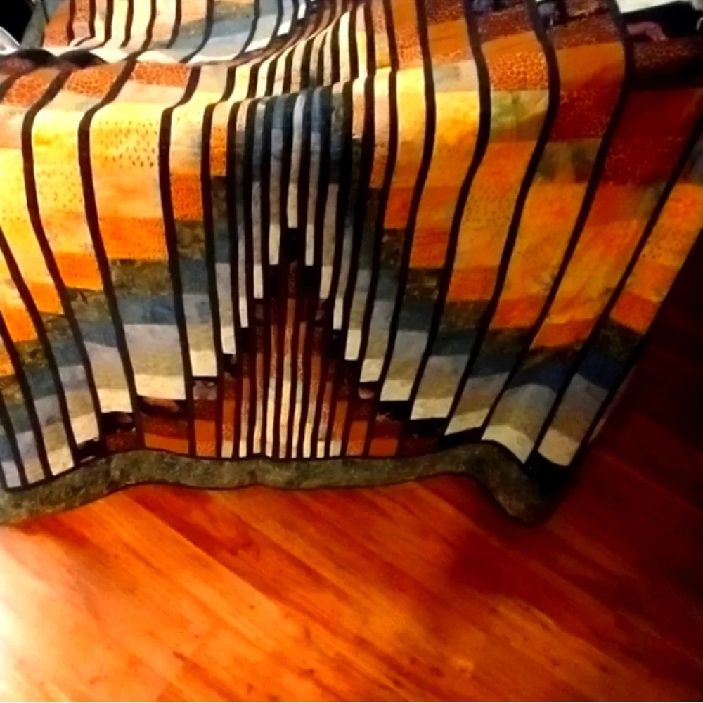 Artistic Safari double sided handmade quilt large